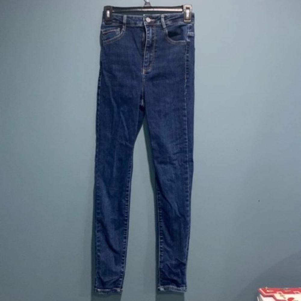 super high waisted skinny jeans